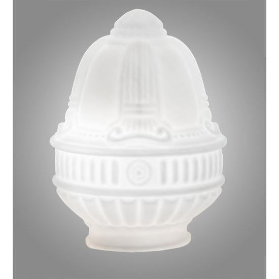 Meyda Lighting Colonnade 5" White Opal Frosted Neck Shade Glass