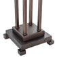 Meyda Lighting Column Mission 24" 2-Light Mahogany Bronze Table Lamp Base Hardware