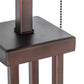 Meyda Lighting Column Mission 24" 2-Light Mahogany Bronze Table Lamp Base Hardware