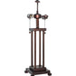 Meyda Lighting Column Mission 24" 2-Light Mahogany Bronze Table Lamp Base Hardware