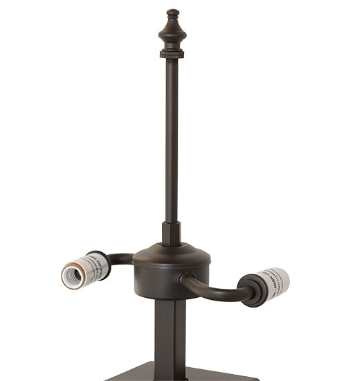 Meyda Lighting Column Mission 26" 2-Light Oil Rubbed Bronze Table Lamp Base