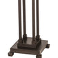 Meyda Lighting Column Mission 32" 2-Light Mahogany Bronze Table Lamp Base