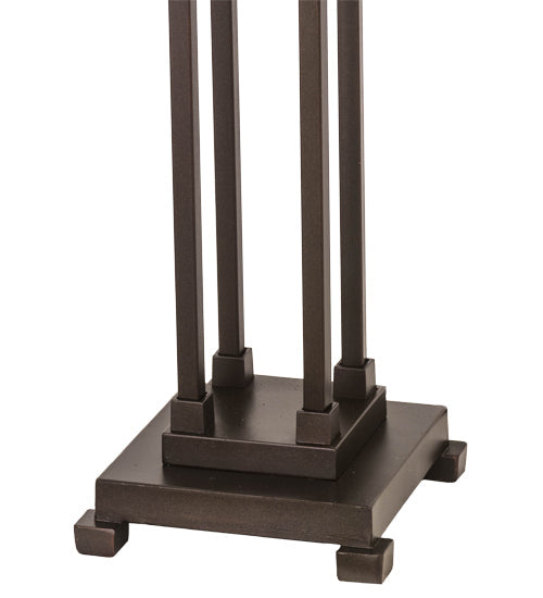 Meyda Lighting Column Mission 32" 2-Light Mahogany Bronze Table Lamp Base