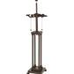 Meyda Lighting Column Mission 32" 2-Light Mahogany Bronze Table Lamp Base