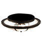 Meyda Lighting Commerce 16" 3-Light Bronze Semi-flush Mount Light With White Opal Shade Glass