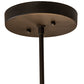 Meyda Lighting Commerce 20" 4-Light Oil Rubbed Bronze Semi-flush Mount Light With Creme Carrara Idalight Shade