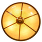 Meyda Lighting Commerce 20" 4-Light Transparent Copper Semi-flush Mount Ceiling Light With Tawnyrock Idalight Shade Glass