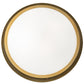 Meyda Lighting Commerce 25" 4-Light Buttered Brass Flush Mount Light With White Statuario Idalight Shade Glass
