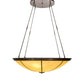 Meyda Lighting Commerce 250578 71" 8-Light Copper Vein Inverted Pendant Light With Tawnyrock Idalight Shade