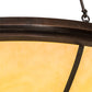 Meyda Lighting Commerce 250578 71" 8-Light Copper Vein Inverted Pendant Light With Tawnyrock Idalight Shade