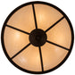 Meyda Lighting Commerce 31" 4-Light Oil Rubbed Bronze Semi-flush Mount Light With Beige Fleshtone Idalight Shade