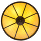 Meyda Lighting Commerce 32" 4-Light Copper Vein Semi-flush Mount Light With Tawnyrock Idalight Shade