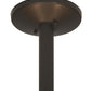 Meyda Lighting Commerce 36" 6-Light Timeless Bronze Inverted Pendant Light With Ambra Siena Idalight Shade Glass