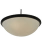 Meyda Lighting Commerce 36" 6-Light Timeless Bronze Inverted Pendant Light With Statuario Idalight Shade Glass