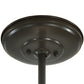 Meyda Lighting Commerce 36" 6-Light Timeless Bronze Inverted Pendant Light With Statuario Idalight Shade Glass