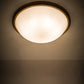 Meyda Lighting Commerce 37" 6-Light Buttered Brass Flush Mount Light With White Statuario Idalight Shade Glass
