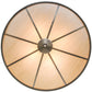 Meyda Lighting Commerce 45" 4-Light Nickel Semi-flush Mount Ceiling Light With Whitestone Idalight Shade Glass