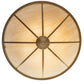 Meyda Lighting Commerce 45" 8-Light Gold Metallic Semi-flush Mount Light With Beige Sahara Taupe Idalight Shade