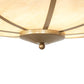 Meyda Lighting Commerce 45" 8-Light Gold Metallic Semi-flush Mount Light With Beige Sahara Taupe Idalight Shade