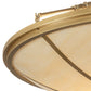 Meyda Lighting Commerce 45" 8-Light Gold Metallic Semi-flush Mount Light With Beige Sahara Taupe Idalight Shade