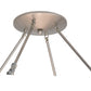 Meyda Lighting Commerce 48" 8-Light Nickel Semi-flush Mount Ceiling Light With Amber Botticino Idalight Shade