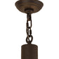 Meyda Lighting Commerce 49" 6-Light Reticulated Black Jackson Inverted Pendant Light With Beige Fleshtone Idalight Shade