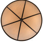 Meyda Lighting Commerce 49" 6-Light Reticulated Black Jackson Inverted Pendant Light With Beige Fleshtone Idalight Shade