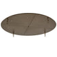 Meyda Lighting Commerce 60" 8-Light Brown Metallic Flush Mount Light With Whitestone Idalight Shade Glass