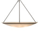 Meyda Lighting Commerce 60" 8-Light Oil Rubbed Bronze Inverted Pendant Light With White Statuario Idalight Shade Glass