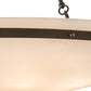 Meyda Lighting Commerce 60" 8-Light Oil Rubbed Bronze Inverted Pendant Light With White Statuario Idalight Shade Glass