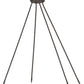 Meyda Lighting Commerce 70" Cafe Noir Inverted Pendant Light With Whitestone Idalight Shade