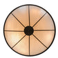 Meyda Lighting Commerce 70" Cafe Noir Inverted Pendant Light With Whitestone Idalight Shade