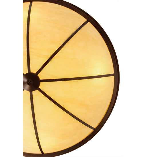 Meyda Lighting Commerce 72" 8-Light Copper Vein Semi-flush Mount Ceiling Light With Tawnyrock Idalight Shade Glass