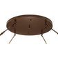 Meyda Lighting Commerce 72" 8-Light Copper Vein Semi-flush Mount Ceiling Light With Tawnyrock Idalight Shade Glass