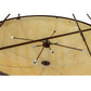 Meyda Lighting Commerce 72" 8-Light Copper Vein Semi-flush Mount Ceiling Light With Tawnyrock Idalight Shade Glass