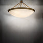 Meyda Lighting Commerce 72" 8-Light Gonze Matte Inverted Pendant Light With Fleshtone Idalight Shade