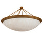 Meyda Lighting Commerce 72" 8-Light Gonze Matte Inverted Pendant Light With Fleshtone Idalight Shade