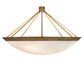 Meyda Lighting Commerce 72" 8-Light Gonze Matte Inverted Pendant Light With Fleshtone Idalight Shade