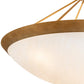 Meyda Lighting Commerce 72" 8-Light Gonze Matte Inverted Pendant Light With Fleshtone Idalight Shade