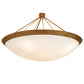 Meyda Lighting Commerce 72" 8-Light Gonze Matte Inverted Pendant Light With Fleshtone Idalight Shade