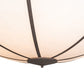 Meyda Lighting Commerce 72" 8-Light Rococco Semi-flush Mount Light With Beige Fleshtone Idalight Shade