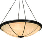 Meyda Lighting Commerce 72" 8-Light Timeless Bronze Semi-flush Mount Ceiling Light With Sahara Taupe Idalight Shade Glass