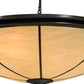 Meyda Lighting Commerce 72" 8-Light Timeless Bronze Semi-flush Mount Ceiling Light With Sahara Taupe Idalight Shade Glass