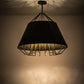 Meyda Lighting Complejo 44" 8-Light Mirror Black & Antique Copper Pendant Light