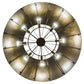 Meyda Lighting Complejo 44" 8-Light Mirror Black & Antique Copper Pendant Light