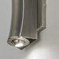Meyda Lighting Concave 4" 2-Light LED Brushed Stainless Steel Wall Sconce