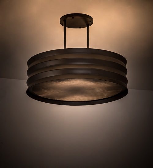 Meyda Lighting Concertina 30" 6-Light Oil Rubbed Bronze Pendant Light