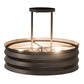 Meyda Lighting Concertina 30" 6-Light Oil Rubbed Bronze Pendant Light