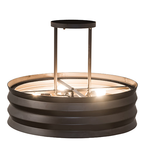 Meyda Lighting Concertina 30" 6-Light Oil Rubbed Bronze Pendant Light