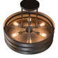 Meyda Lighting Concertina 30" 6-Light Oil Rubbed Bronze Pendant Light